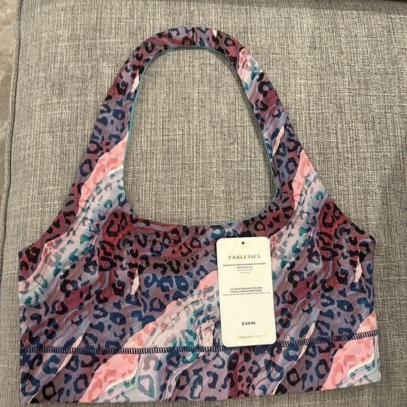 Fabletics - Harlow halter reversible sports bra - size L/10 - Picture 1 of 3